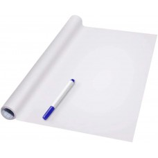 Magnetic Dry Erase Surface Paper Roll, Adhesive Backing Wall Mounted Whiteboard 150 x 90 cm (59X35 inches) with 3 Markers, 80 Magnetic Letters